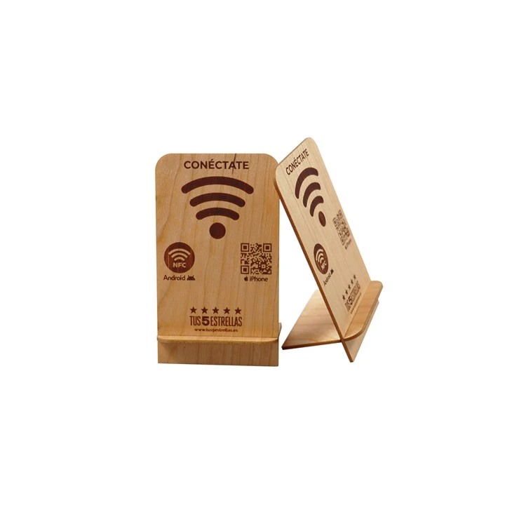 Wooden Card Display Stand